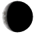 Waning Crescent, 25 days, 6 hours, 44 minutes in cycle