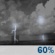 Thursday Night: A chance of showers and thunderstorms before 8pm, then showers and thunderstorms likely. Mostly cloudy, with a low around 71. West wind 0 to 6 mph. Chance of precipitation is 60%. New rainfall amounts between a quarter and half of an inch possible. Thursday Night: Chance Showers And Thunderstorms then Showers And Thunderstorms Likely