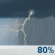 Wednesday: Rain showers before 8am, then showers and thunderstorms between 8am and 2pm, then a slight chance of showers and thunderstorms. Mostly cloudy, with a high near 72. Northwest wind 3 to 9 mph. Chance of precipitation is 80%. New rainfall amounts less than a tenth of an inch possible. Wednesday: Showers And Thunderstorms